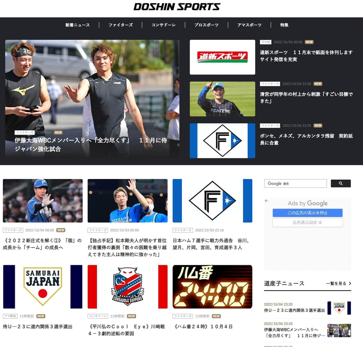 DOSHIN SPORTSより