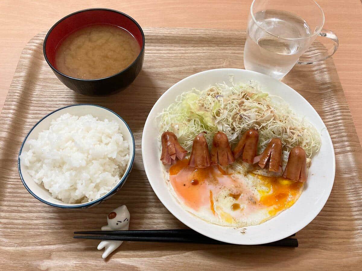 2021年8月17日のタコさん定食