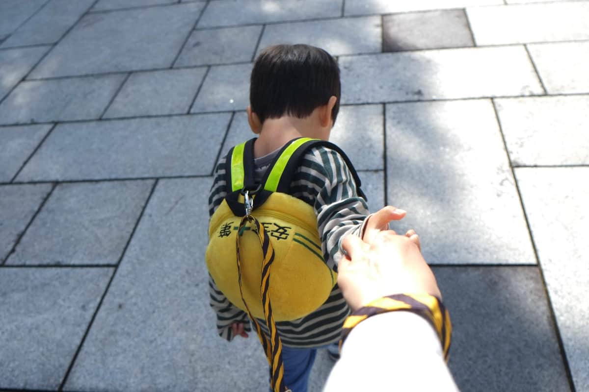 子ども用ハーネス付きリュック（西野みや子さん提供）