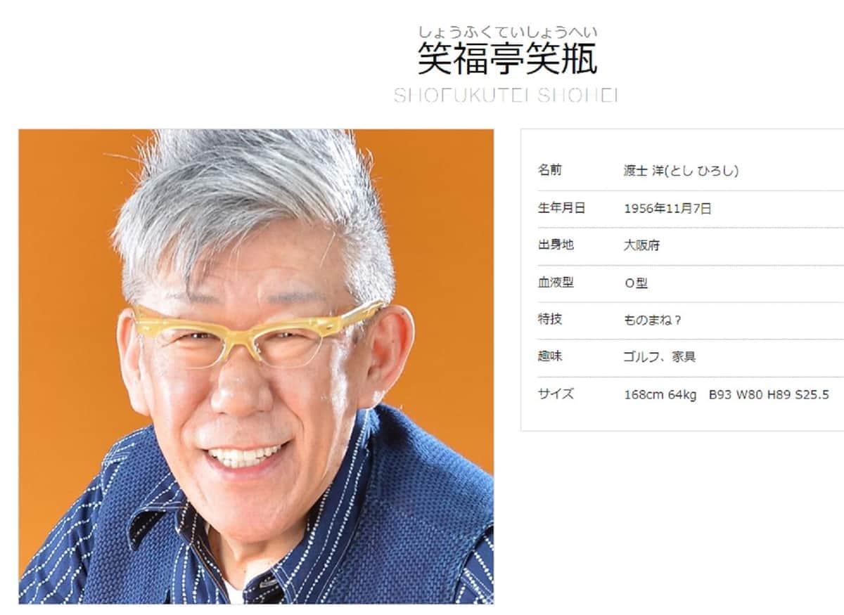 笑福亭笑瓶さん死去で「ショウヘイヘーイ」トレンド入り　「腹よじれるほど笑った」ガキ使企画の思い出