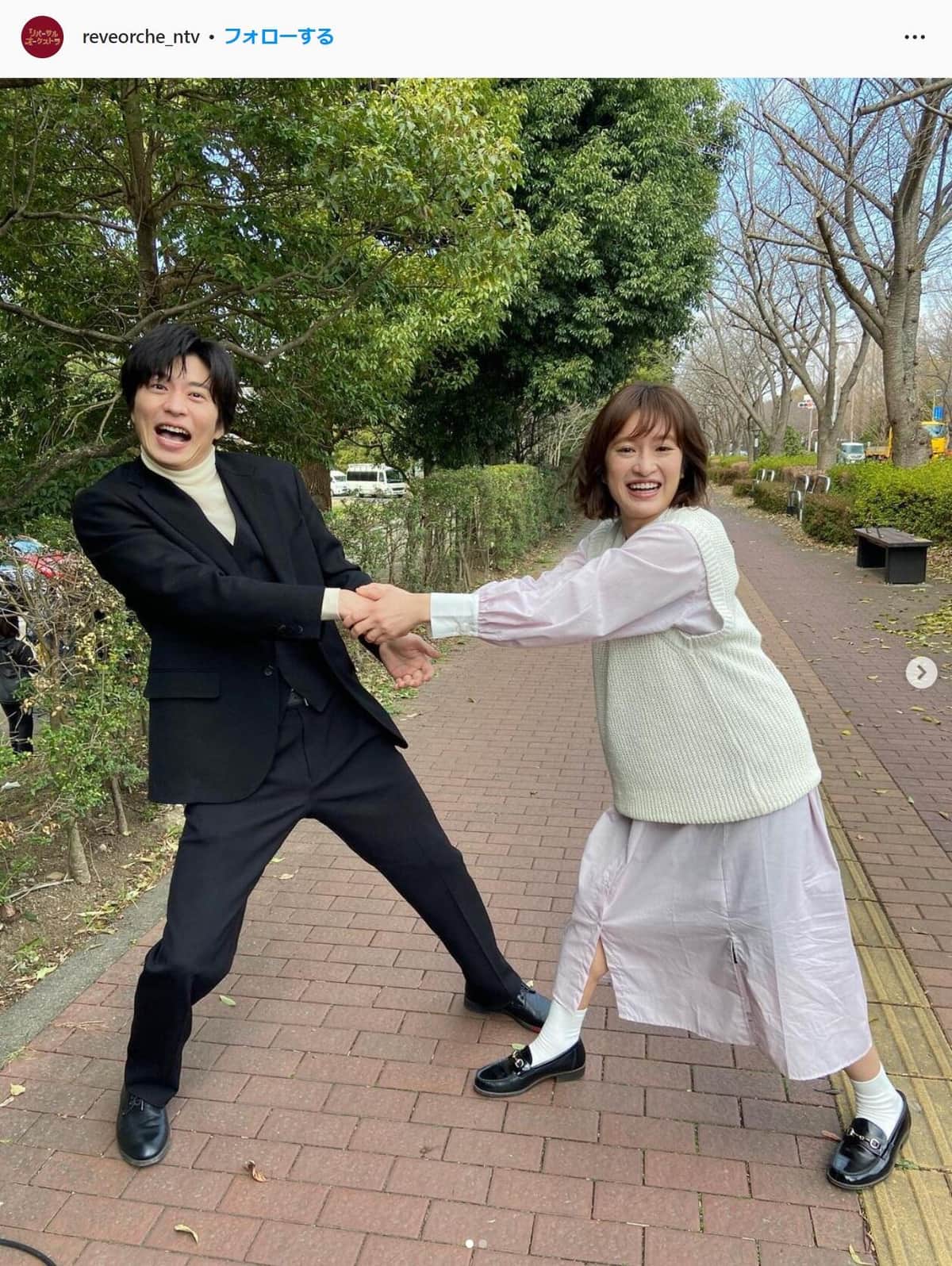 日本テレビ系「リバーサルオーケストラ」のインスタグラム（reveorche_ntv）より