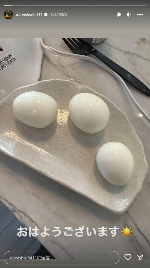 ダルビッシュ有投手のインスタグラム（darvishsefat11）より