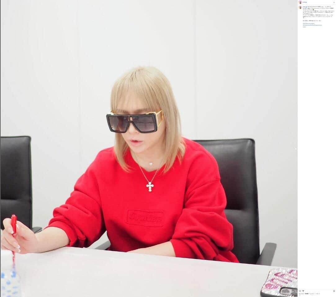 浜崎あゆみさんのインスタグラムから