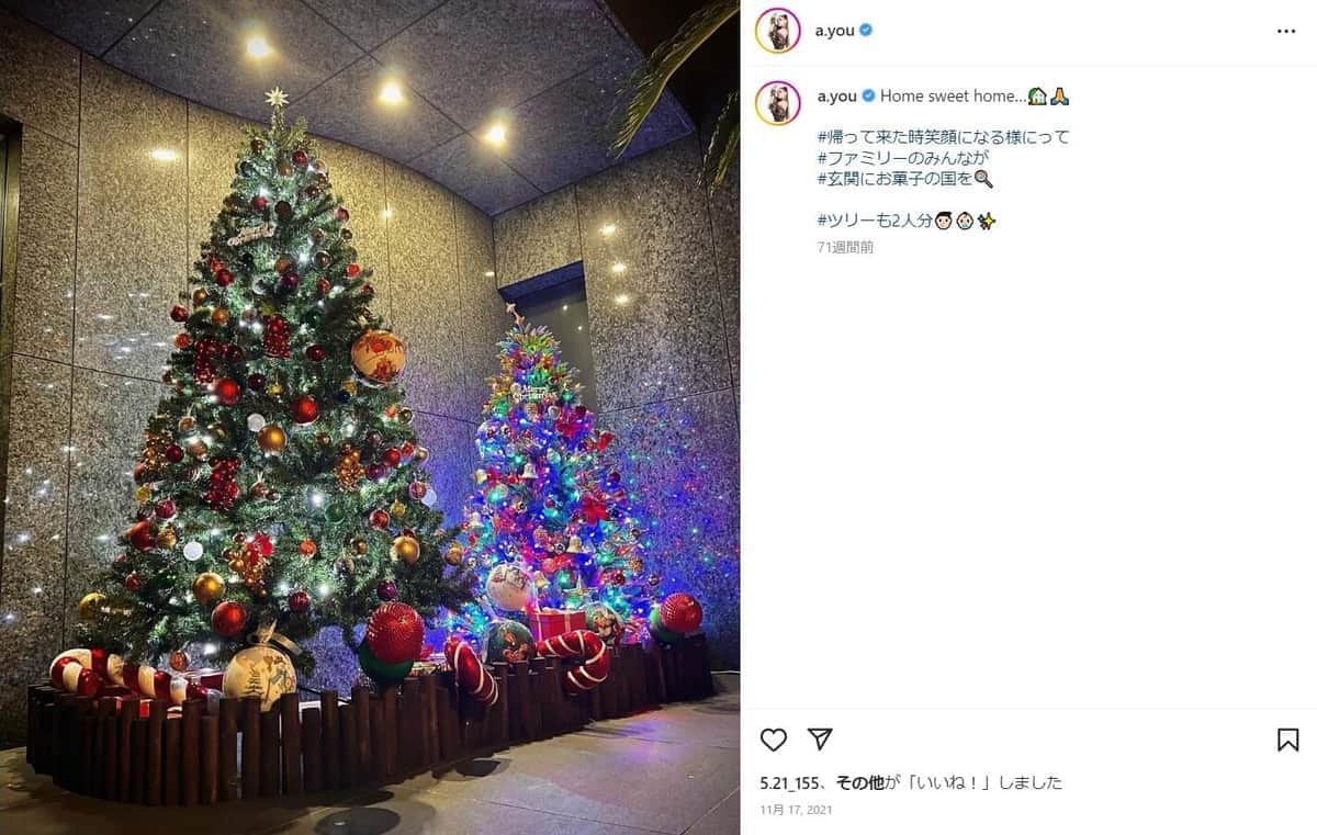 浜崎あゆみさんのインスタグラム（a.you）から