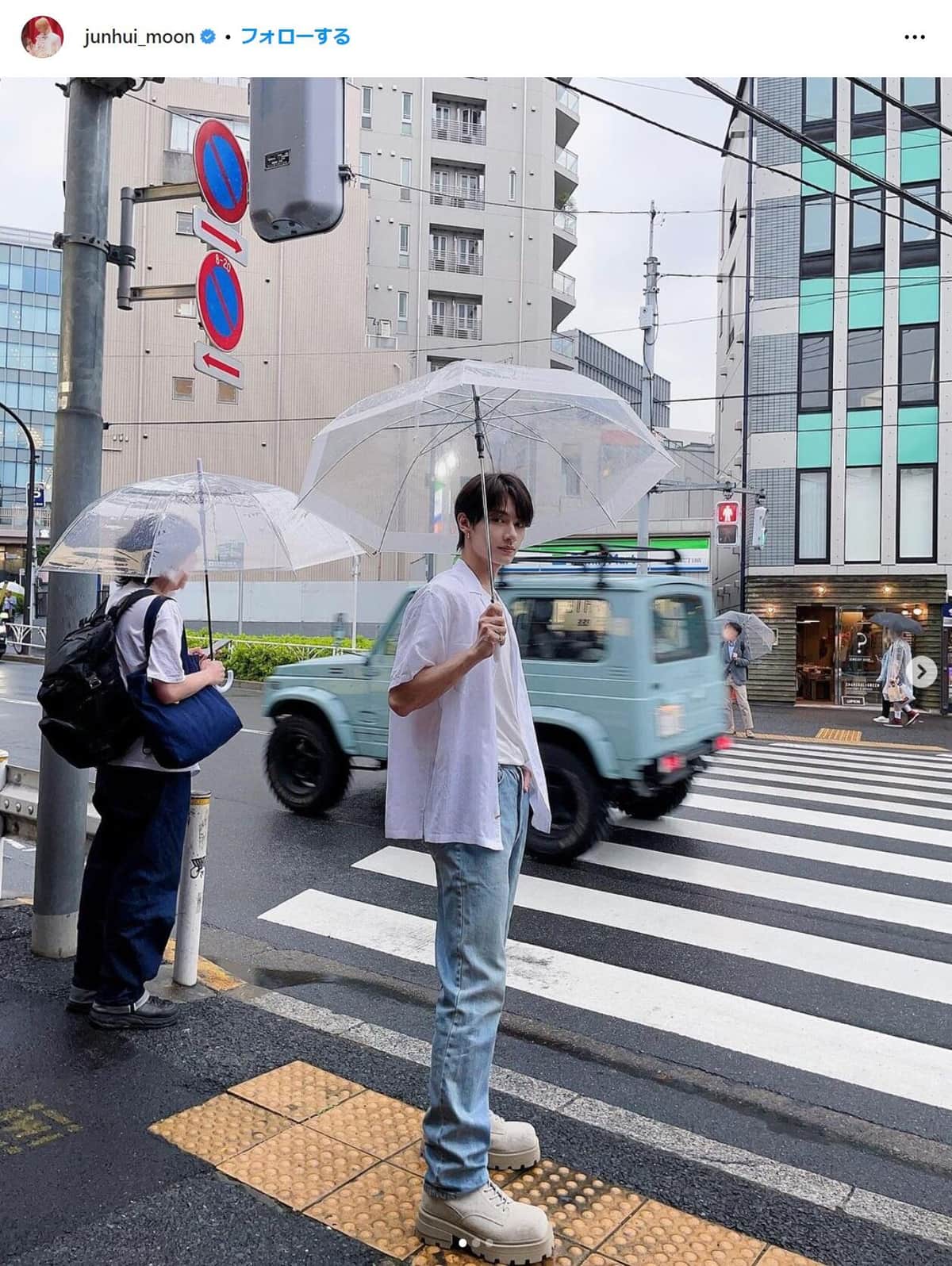 「モザイクかけるところw」人気韓国アイドルにファン爆笑　コンビニ近くでの撮影にツッコミ続々