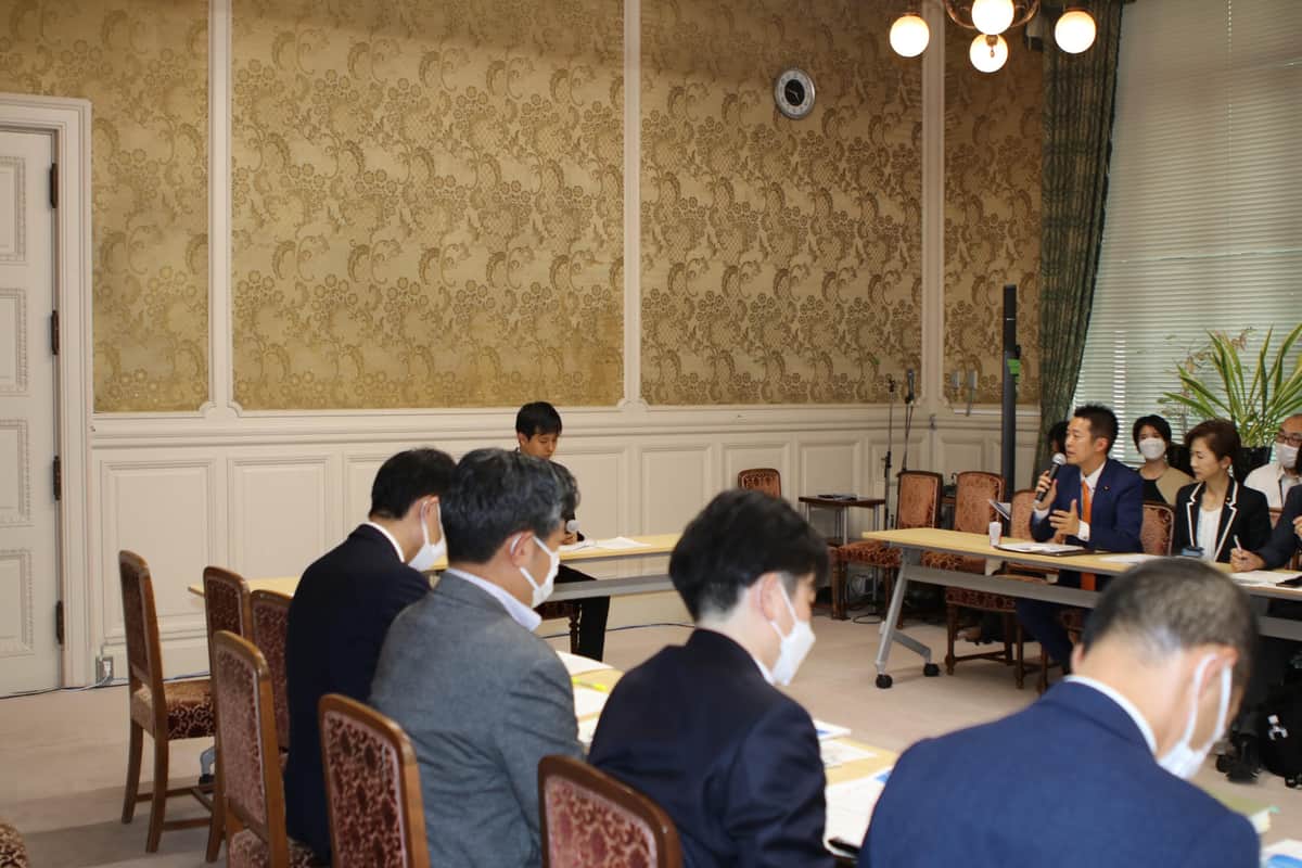 国会で立憲民主党の第2回「性被害・児童虐待」国対ヒアリングに参加する二本樹顕理さん