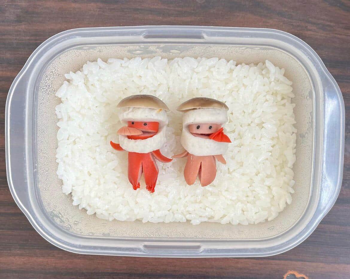 川口将太さんの「ウインナー星人」弁当