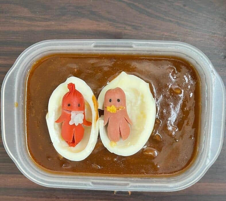 川口将太さんの「ウインナー星人」弁当