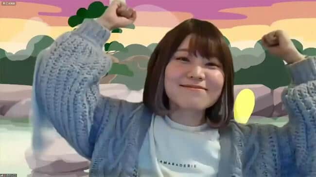 「ぷよぷよレディースカップ」第一回大会に優勝したあかじさん。セガのプレスリリースより