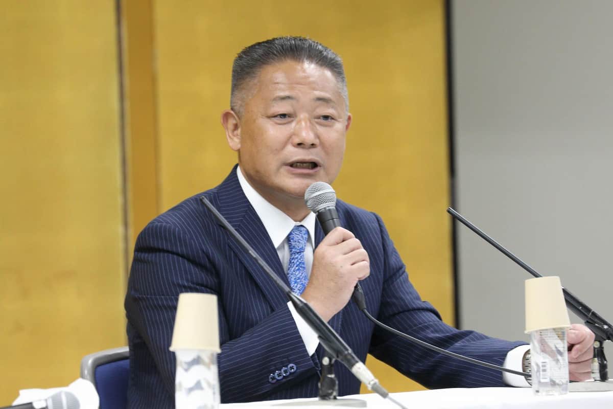 日本維新の会の馬場伸幸代表（2022年8月撮影）