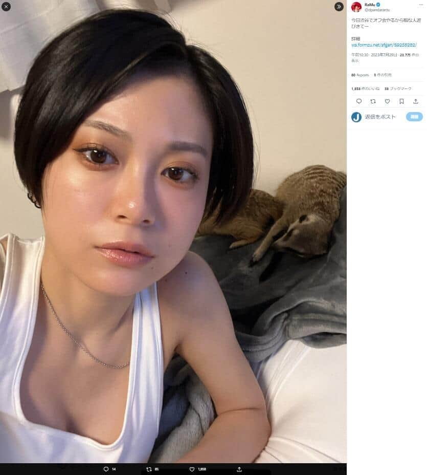 ペットに「肩のホクロ噛みちぎられた」　人気グラドル衝撃告白、ネット心配「うわぁ...痛そう」