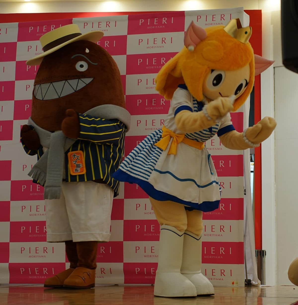 「ピエリ守山復活後のマスコットキャラ（読者提供）