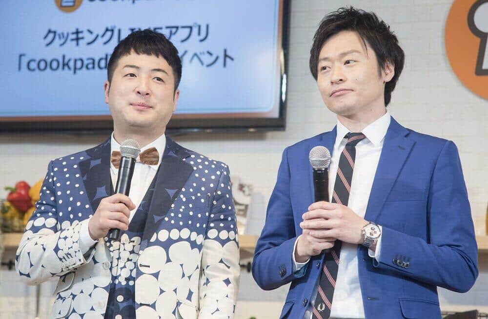「和牛」の水田信二さん（左）と川西賢志郎さん（右）（2018年撮影）