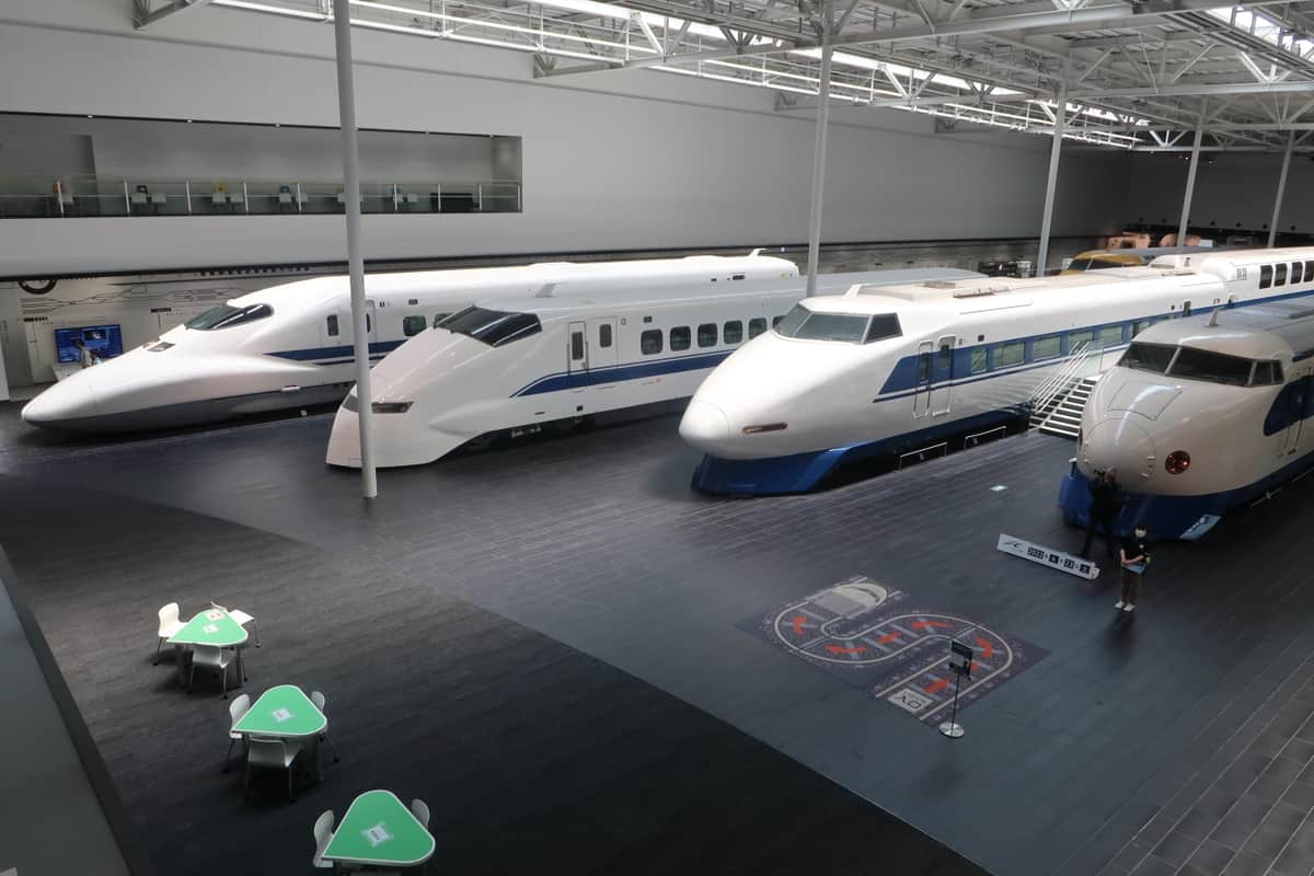 JR東海が運営するリニア・鉄道館。歴代の新幹線が展示されている