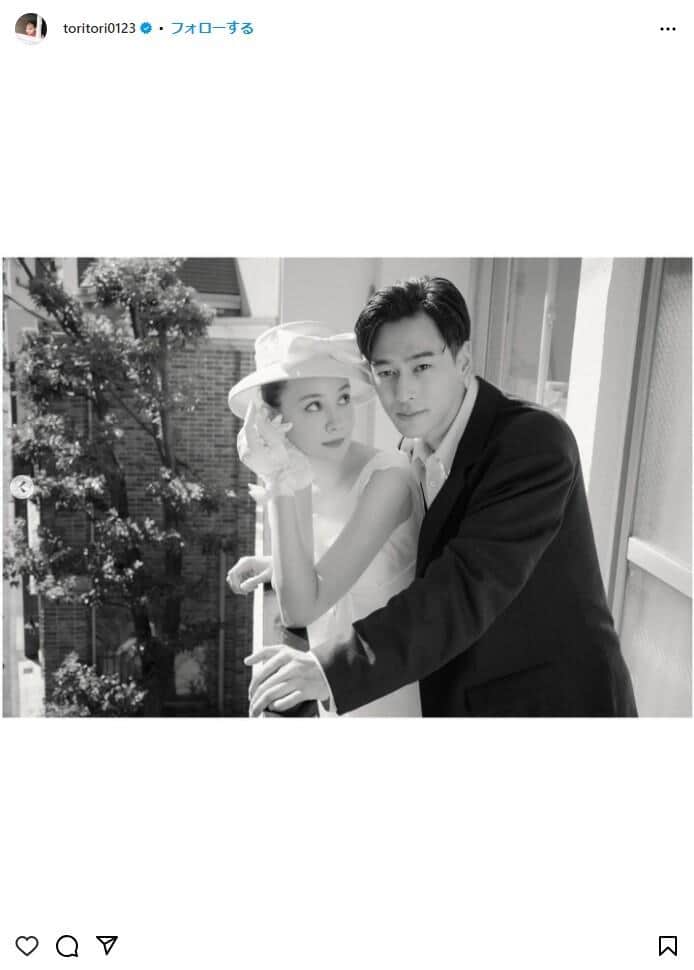 トリンドル玲奈さんのインスタグラムより（toritori0123）