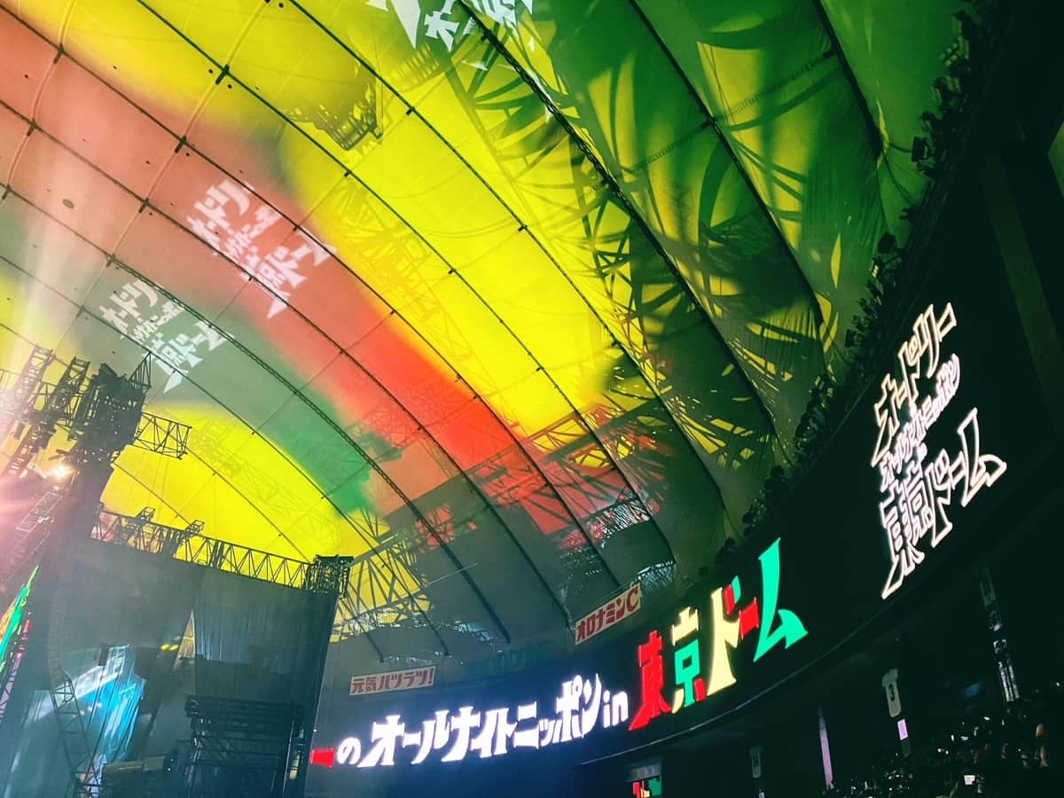 オードリーANNイベント当日の東京ドーム（はまちさん＠chix8xusa提供）