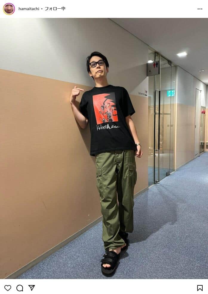 かまいたち・濱家隆一さんのインスタグラム（＠hamaitachi）より