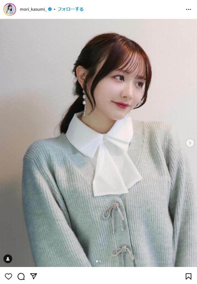 森香澄さんのインスタグラム（＠mori_kasumi_）より