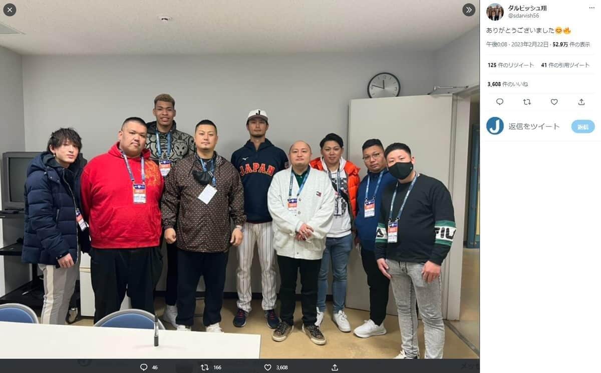 ダルビッシュ翔さんのツイッター（@sdarvish56）より
