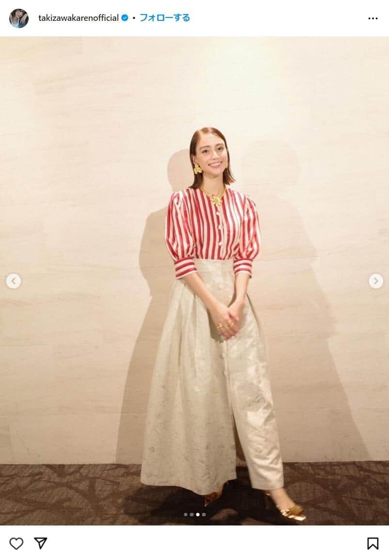 滝沢カレンさんのインスタグラム（@takizawakarenofficial）より