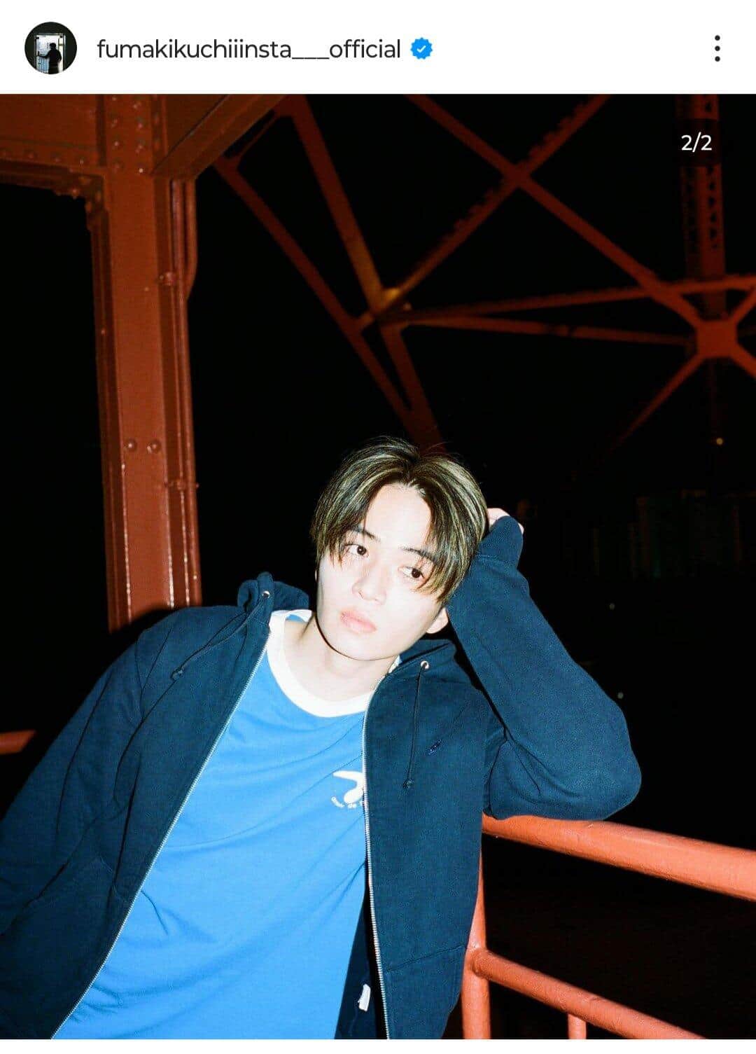 菊池風磨さんのインスタグラム（＠fumakikuchiiinsta___official）より