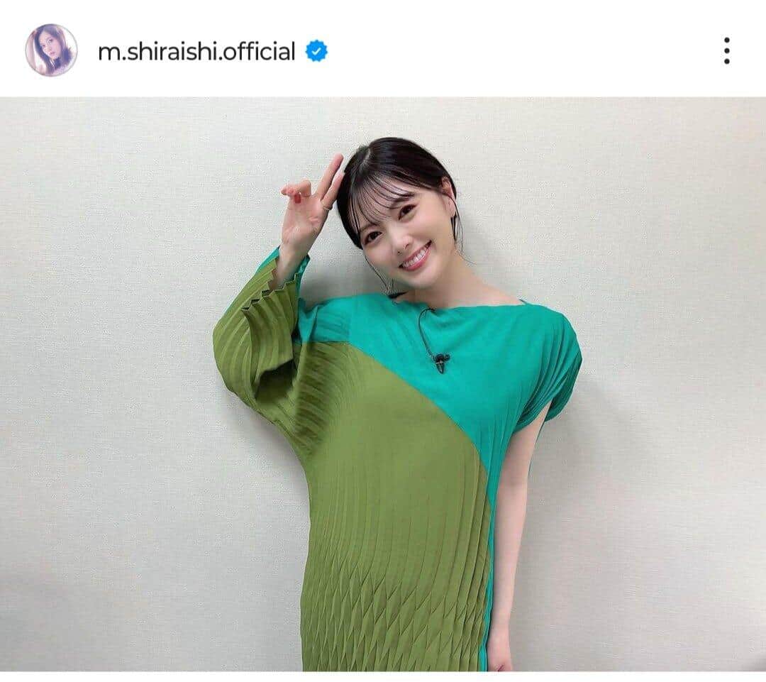 白石麻衣さんのインスタグラム（＠m.shiraishi.official）より