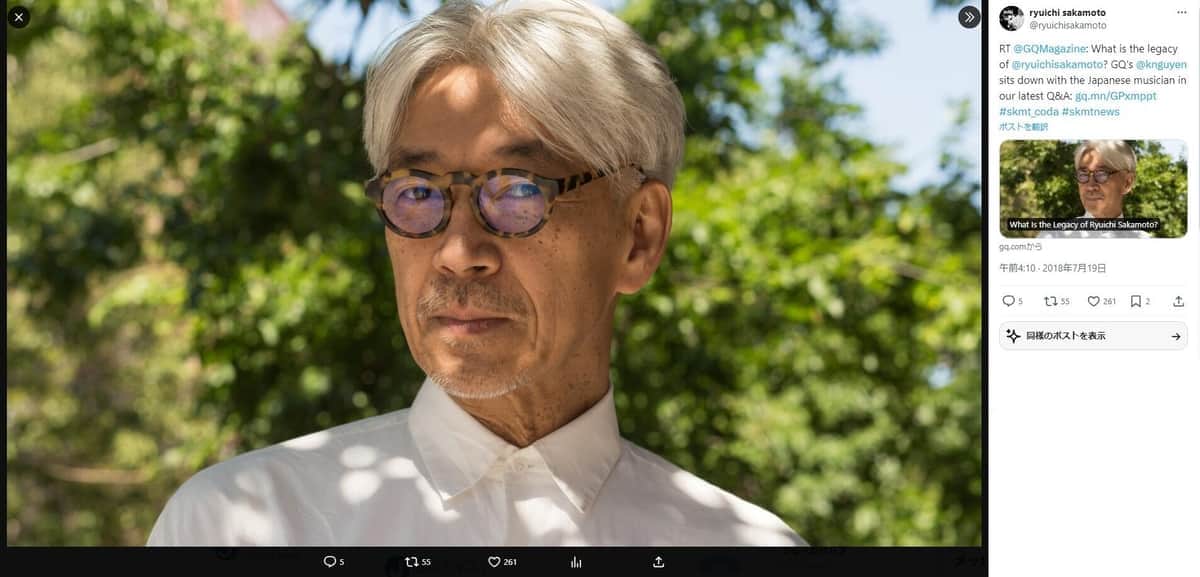 「優しい教授が好きです」　坂本龍一さん死去から1年、タブラ奏者が明かす思い出にネットほっこり「可愛いおじさん達」