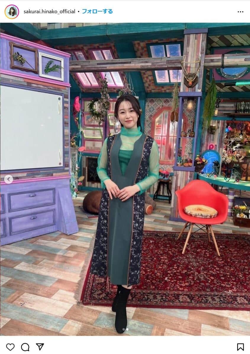 桜井日奈子さんのインスタグラム（@ sakurai.hinako_official）より