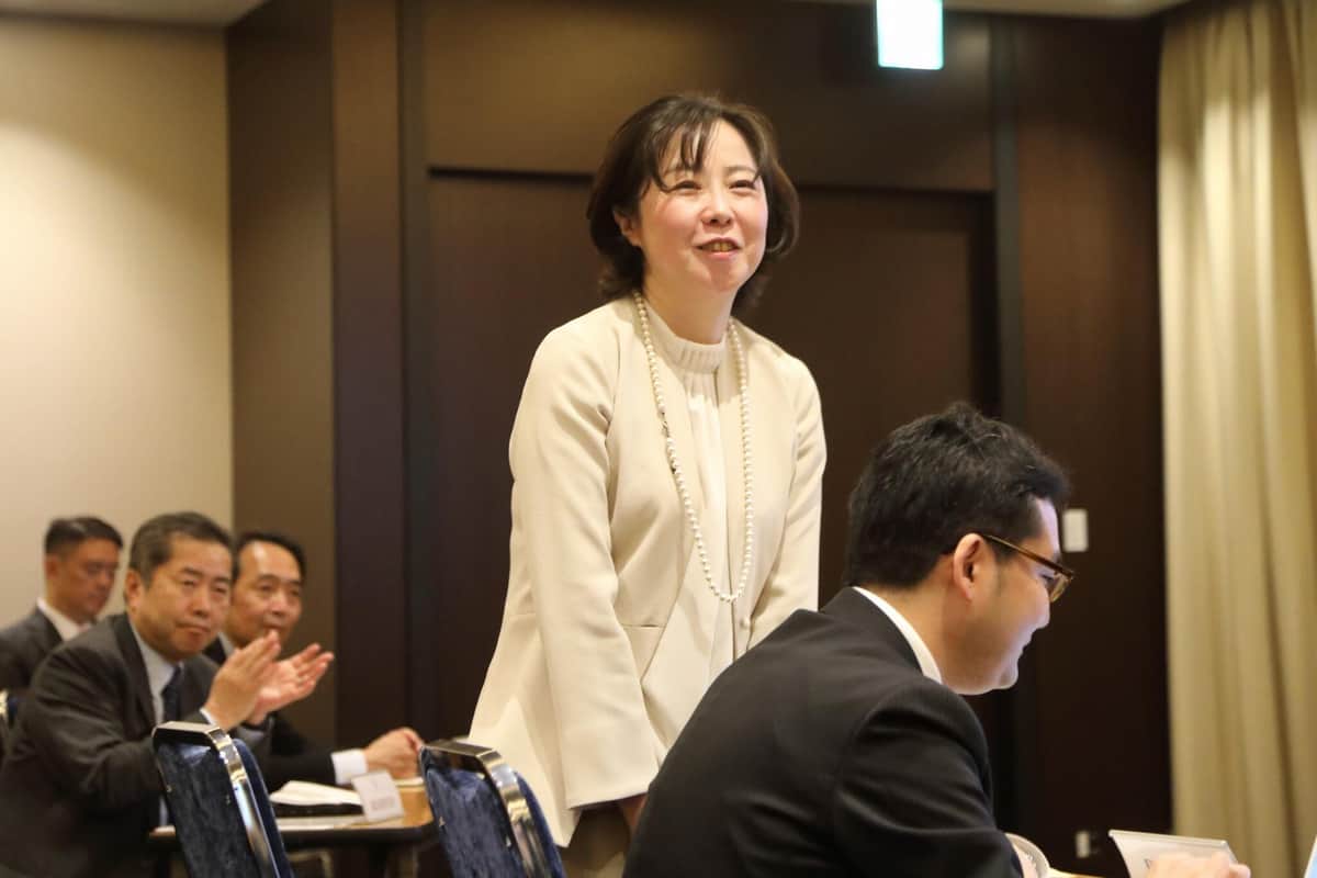 「女帝小池百合子」（文藝春秋）の著者、石井妙子氏も会場に姿を見せた