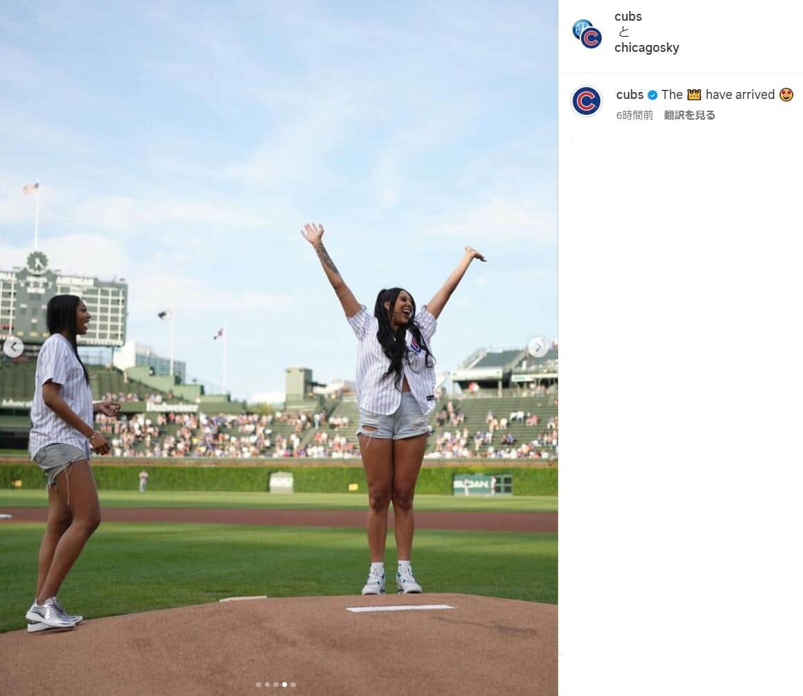 カブス公式インスタグラムより