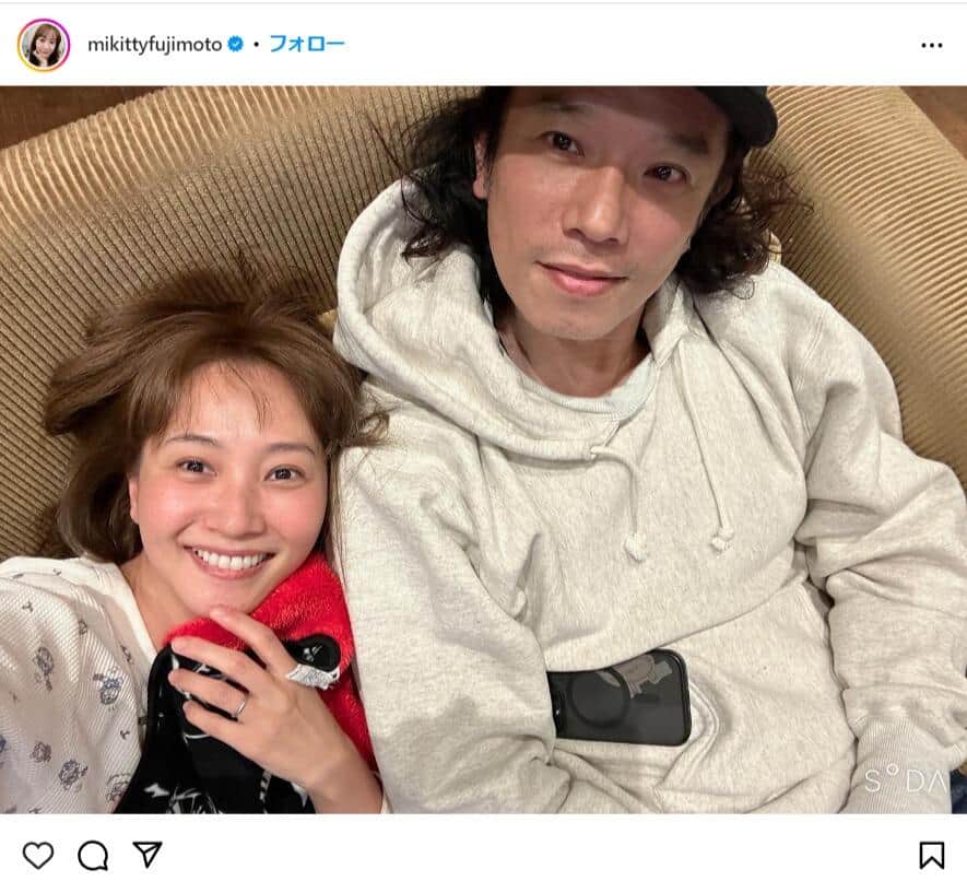 藤本美貴さんのインスタグラム（@mikittyfujimoto）より
