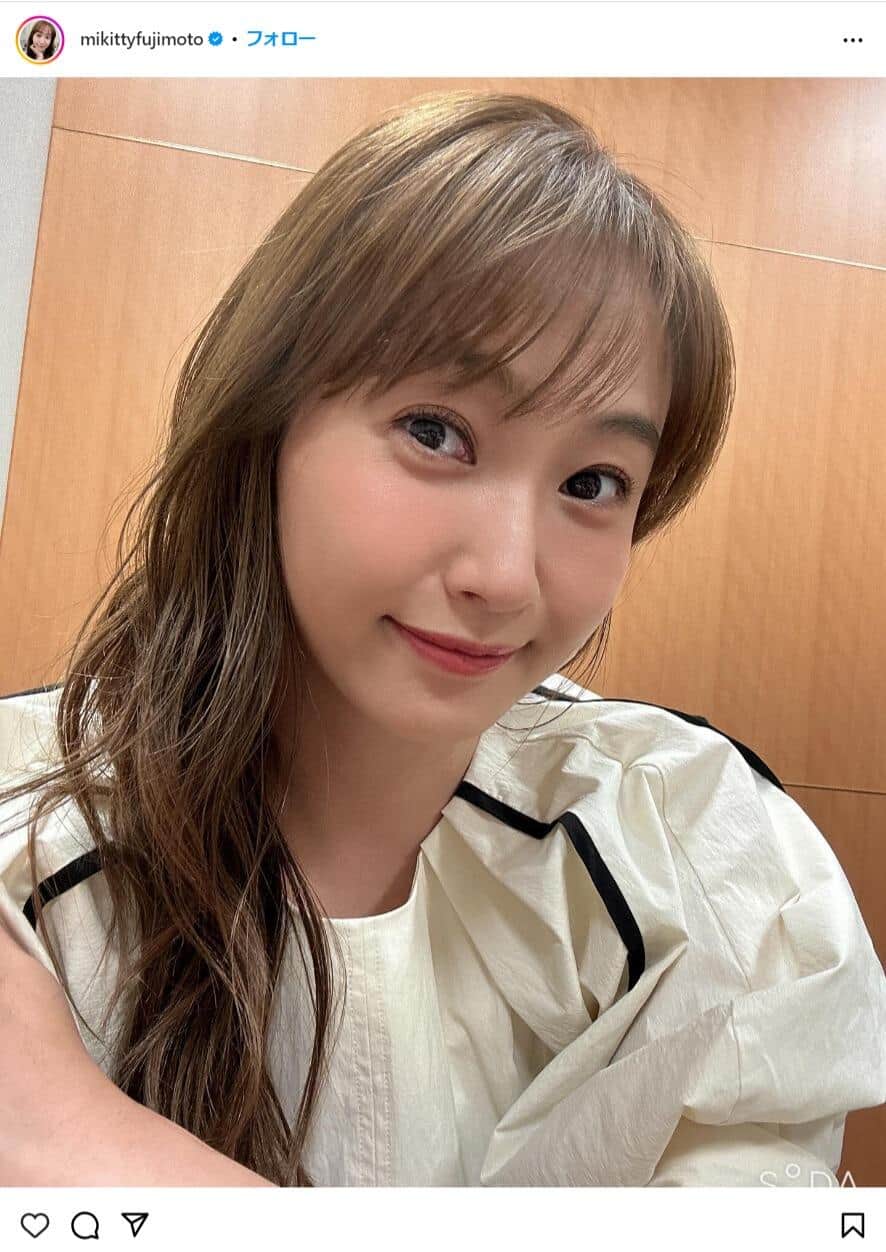 藤本美貴さんのインスタグラム（@mikittyfujimoto）より