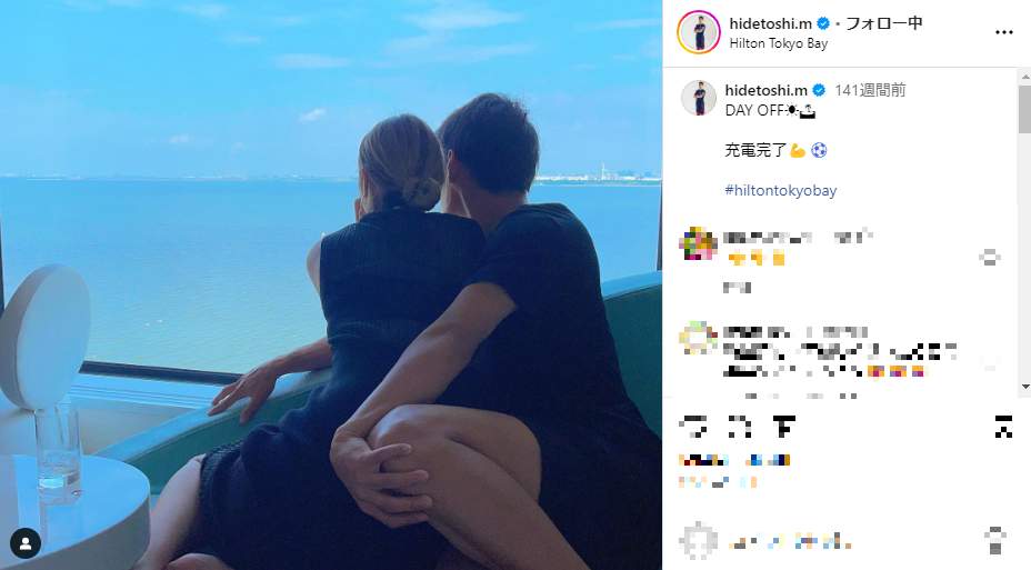 三幸秀稔さんのインスタグラム（＠hidetoshi.m）より