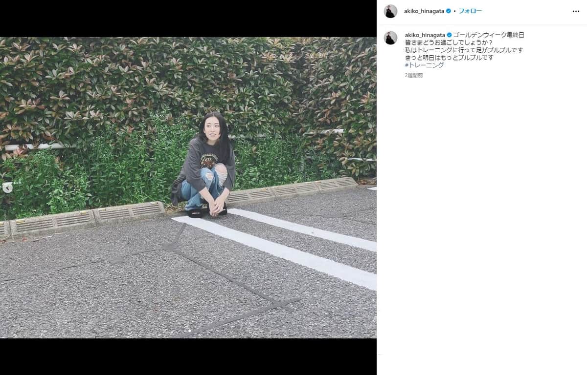 雛形あきこさんのインスタグラム（＠akiko_hinagata）より