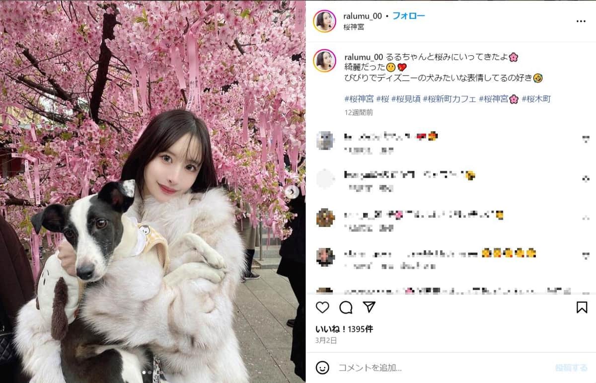 藤川らるむさんのインスタグラム（ralumu_00）より