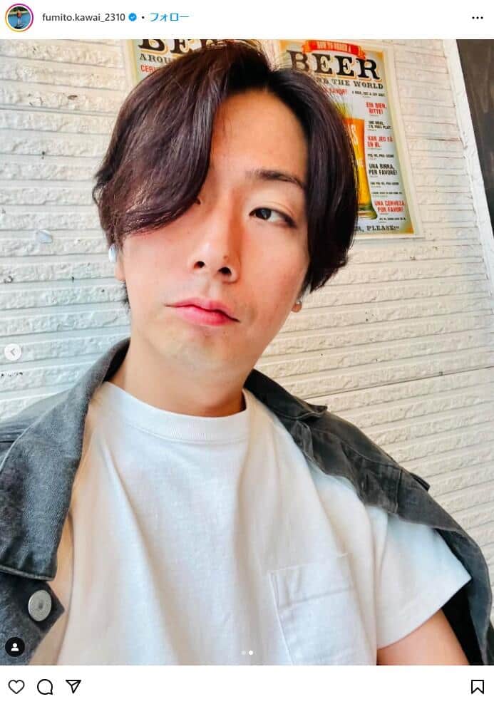 河合郁人さんのインスタグラム（@fumito.kawai_2310）より