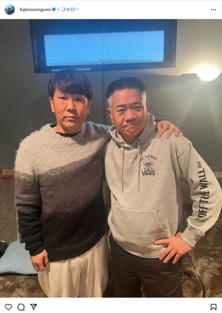 藤本敏史さんのインスタグラム（＠fujimooongram）より

