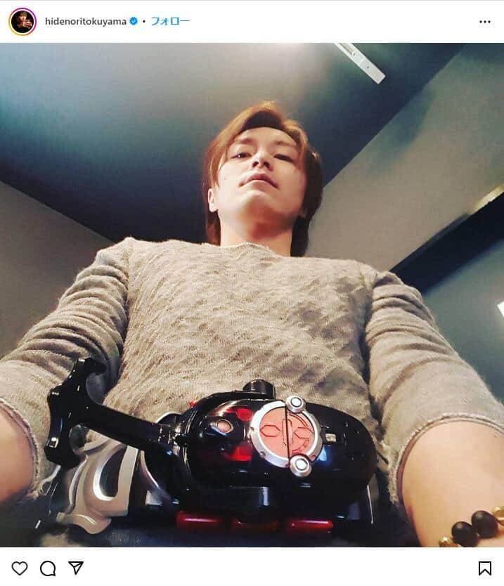 徳山秀典さんのインスタグラム（＠hidenoritokuyama）より
