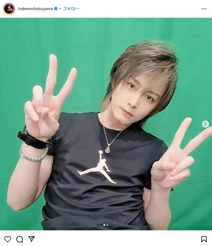 徳山秀典さんのインスタグラム（＠hidenoritokuyama）より