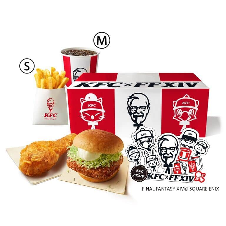 ファイナルファンタジー14コラボセット（日本ケンタッキー・フライド・チキンのプレスリリースより）
