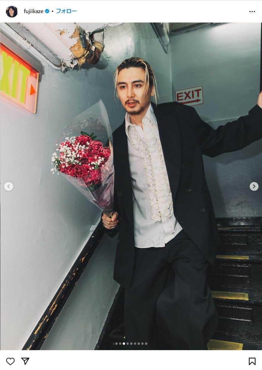 藤井風さんのインスタグラム（＠fujiikaze）より