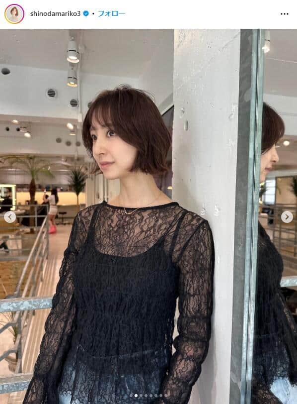篠田麻里子さんのインスタグラム（@ shinodamariko3）より
