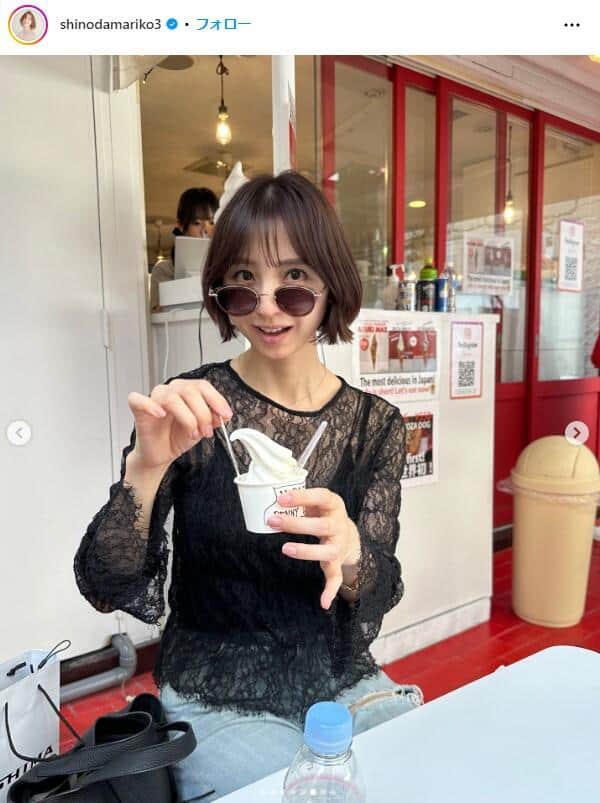 篠田麻里子さんのインスタグラム（@ shinodamariko3）より