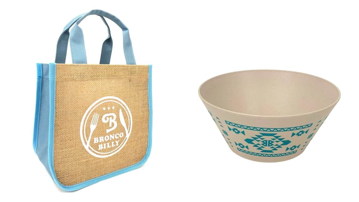 トートバックとサラダボウル（プレスリリースより）