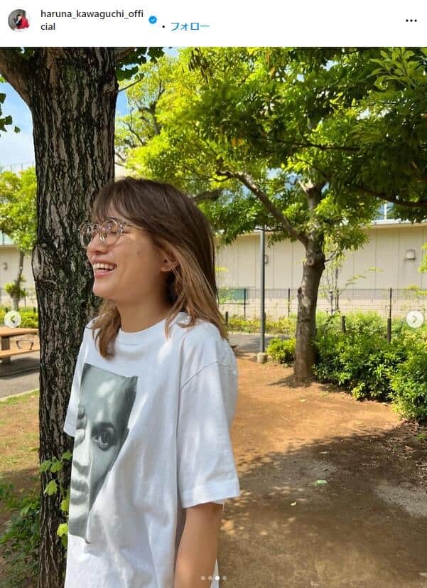 川口春奈さんのインスタグラム（＠haruna_kawaguchi_official）より