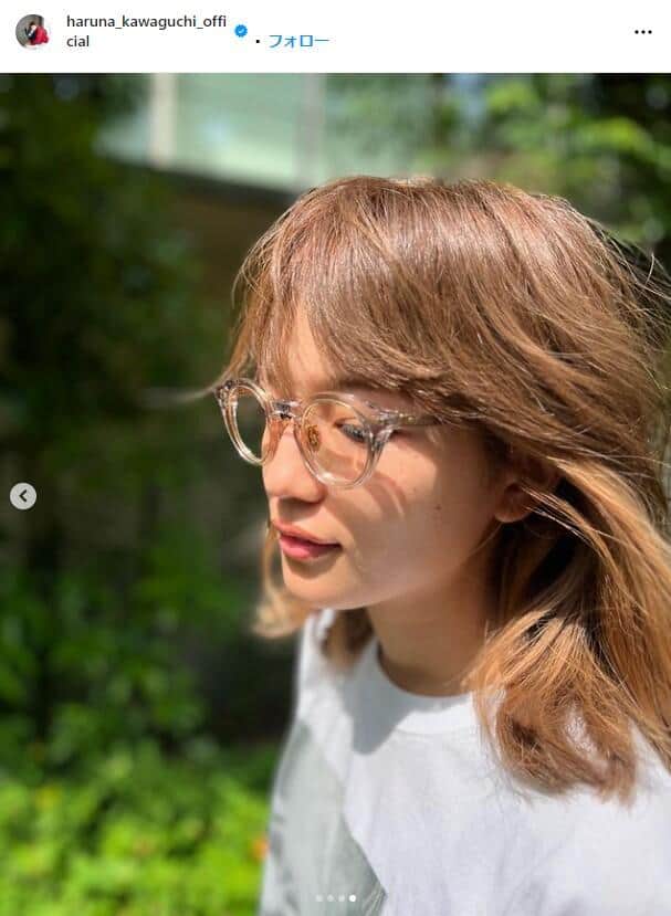 川口春奈さんのインスタグラム（＠haruna_kawaguchi_official）より