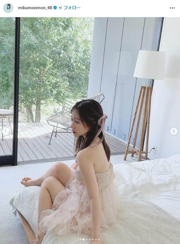 田中美久さんのインスタグラム（＠mikumonmon_48）より