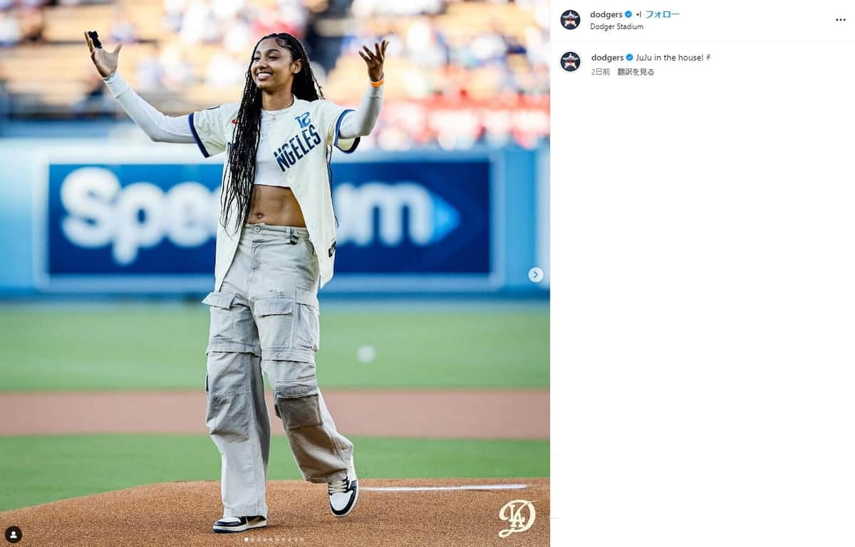 ロサンゼルス・ドジャース公式インスタグラム（＠dodgers）より