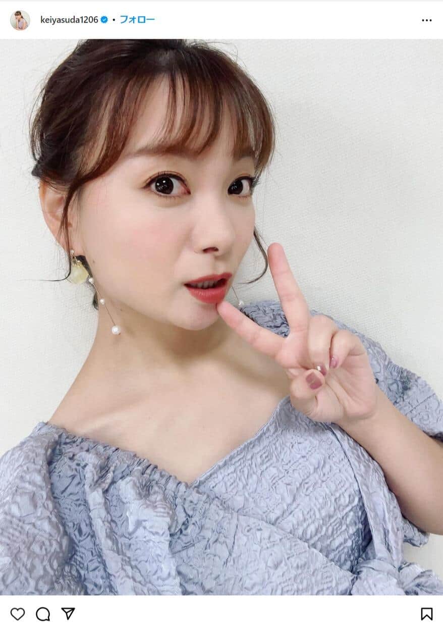 保田圭さんのインスタグラム（＠keiyasuda1206）より