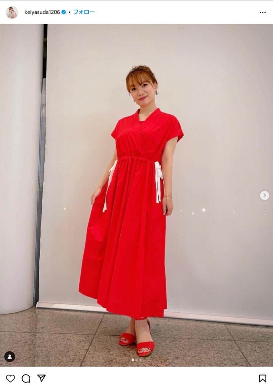 保田圭さんのインスタグラム（＠keiyasuda1206）より